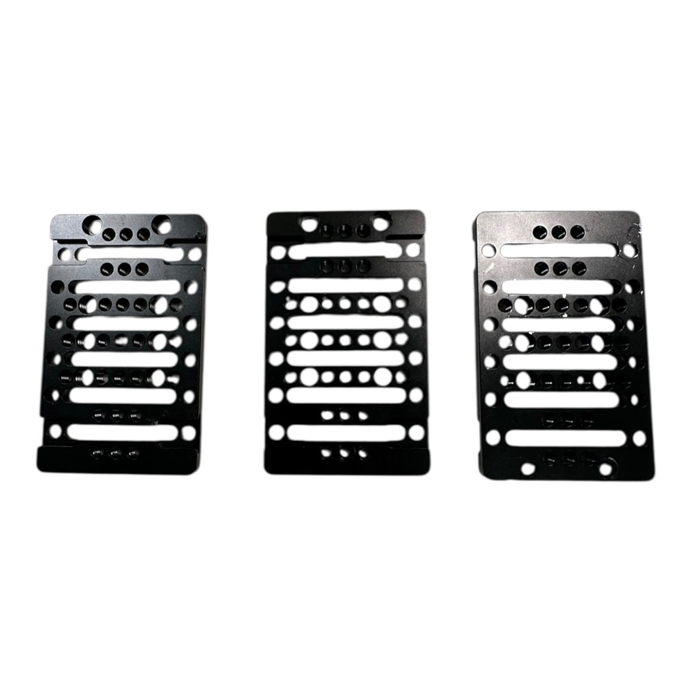 3X‎ Mounting Plates Rig Cheese Plate Camera Mount Plate Aluminum Alloy 3.75x2.5